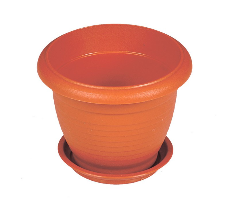 Горщик квітковий ГОСПОДАР "РІМ" Ø13 см коричневий 92-8051, фото 1