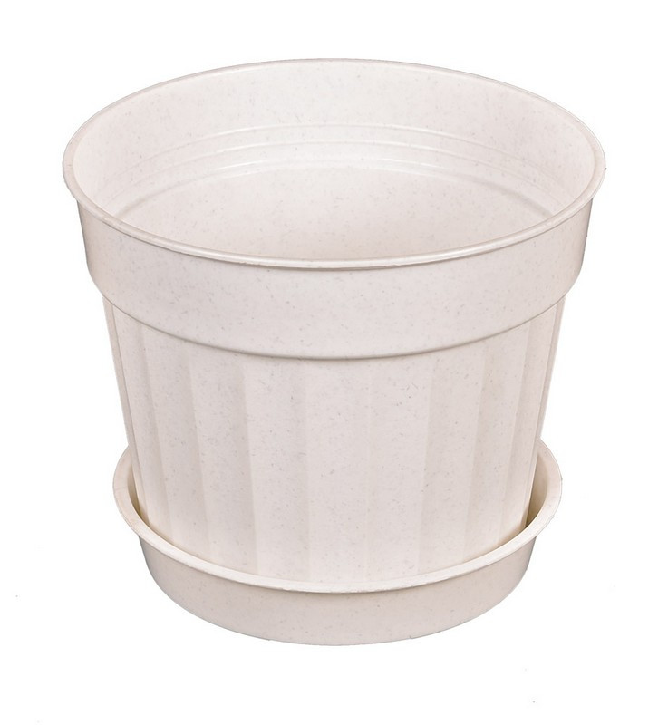 Горщик квітковий ГОСПОДАР "АТТИКА" Ø 14 см білий 92-8012, фото 1