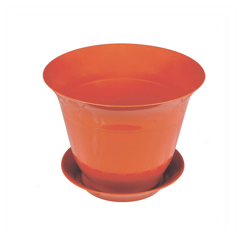 Горщик квітковий ГОСПОДАР "МОЛДАВІЯ" Ø 14 см коричневий 92-8042, фото 1