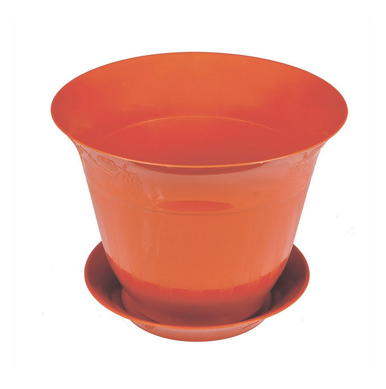 Горщик квітковий ГОСПОДАР "МОЛДАВІЯ" Ø25 см коричневий 92-8046, фото 1