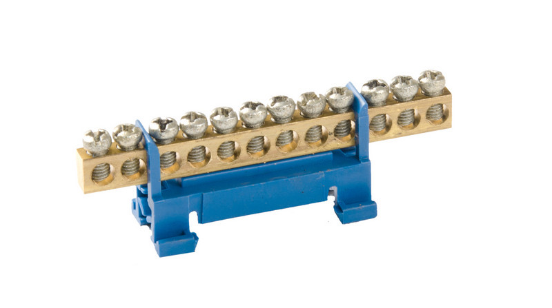 Шина нульова ГОСПОДАР 12 отворів DIN 94-0280, фото 1