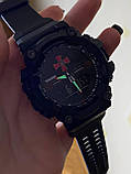 Тактичний багатофункціональний годинник Patriot 001 Black-Red ЗСУ Tactic UA + Коробка Camo, фото 8