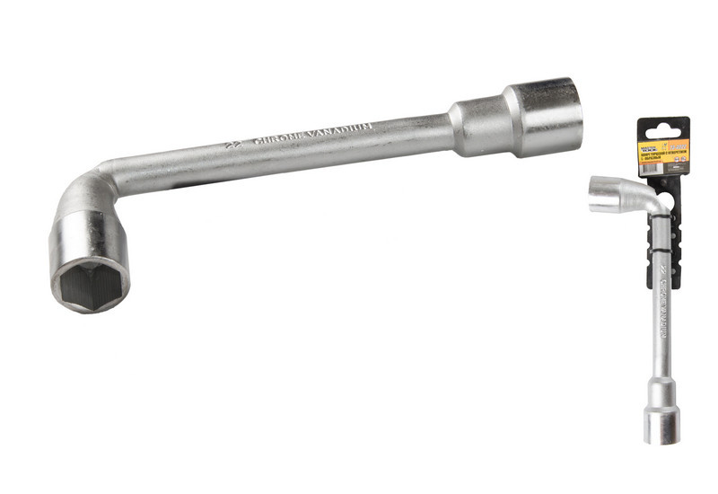 Ключ торцевий з отвором L-подібний MASTERTOOL 22 мм CRV 73-4022, фото 1