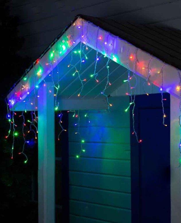 Гірлянда бахрома 80 LED 2 м*0.5м, Мультик колір