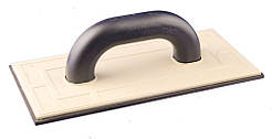 Тертка штукатурна MASTERTOOL 130х270 мм з робочою гумовою поверхнею 4 мм для заповнення швів плитки