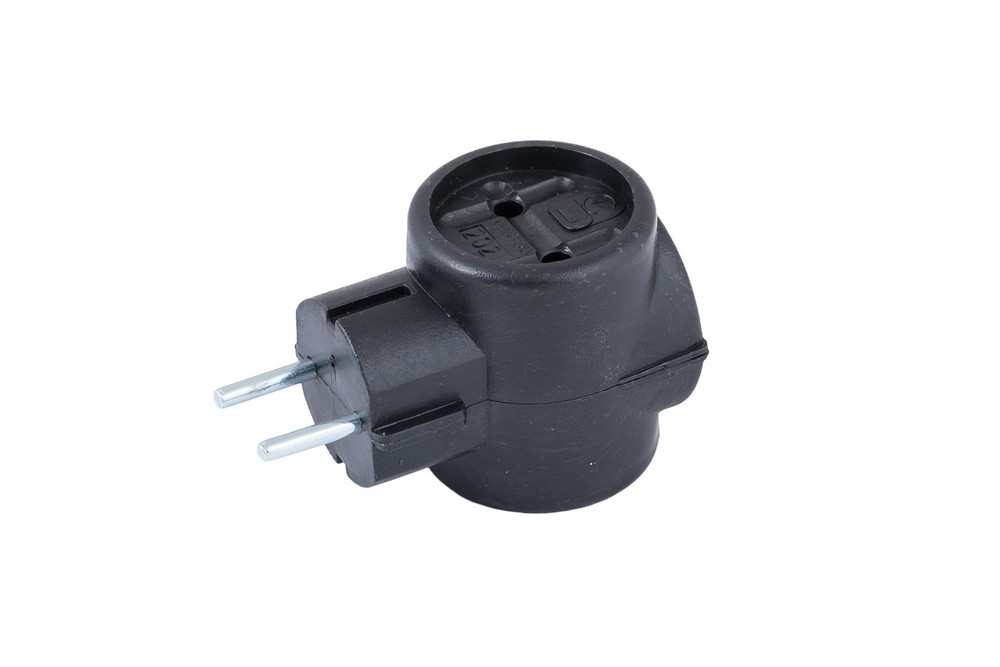 Трійник електричний ЛЕМІРА 250 В 10 А чорний 94-0004, фото 1