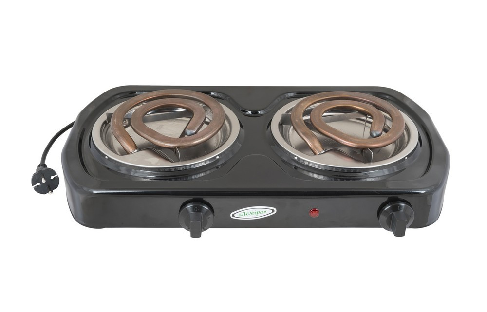 Електроплита двоконфоркова ЛЕМІРА ЕПТ "Два широких тіна" 2х2.0 кВт/220 В 94-0115, фото 1