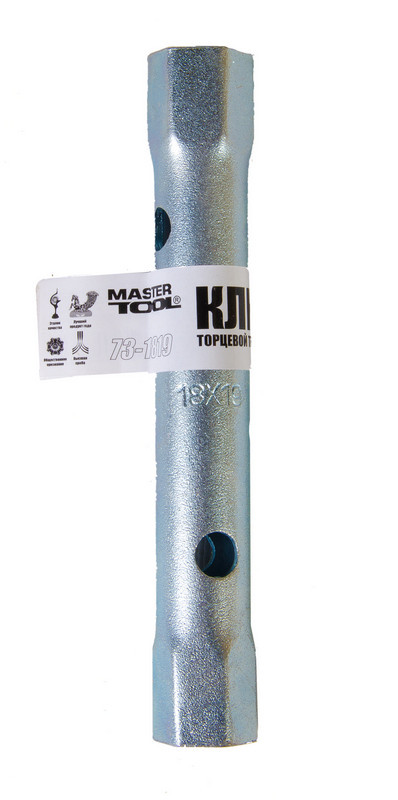 Ключ торцевий трубчастий MASTERTOOL 18х19 мм 73-1819, фото 1