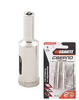 Свердло трубчасте GRANITE з алмазним напиленням для скла та плитки 10 мм 2 шт 2-01-210