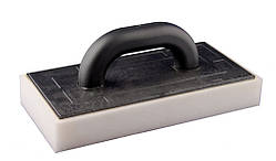 Тертка штукатурна MASTERTOOL 130х270 мм із поролоновою робочою поверхнею 20 мм для фінішних робіт мийки