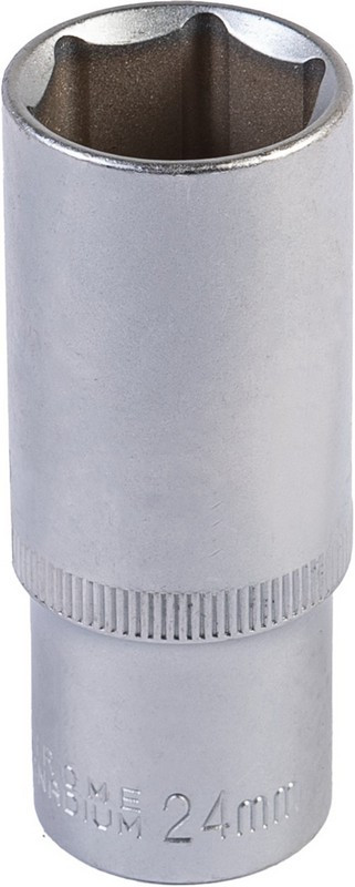 Насадка торцева 6-гранна подовжена MASTERTOOL 1/2" 24 мм CRV 78-0524
