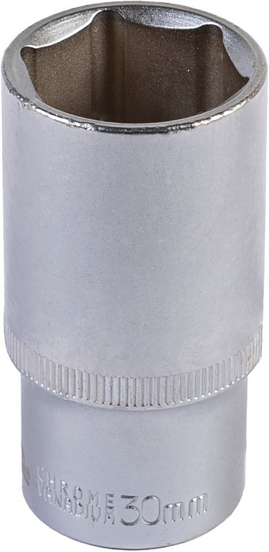 Насадка торцева 6-гранна подовжена MASTERTOOL 1/2" 30 мм CRV 78-0530, фото 1