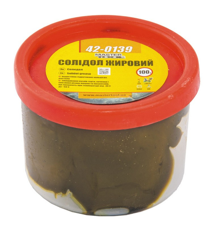 Мастило солідол жировий MASTERTOOL 100 г 42-0139, фото 1