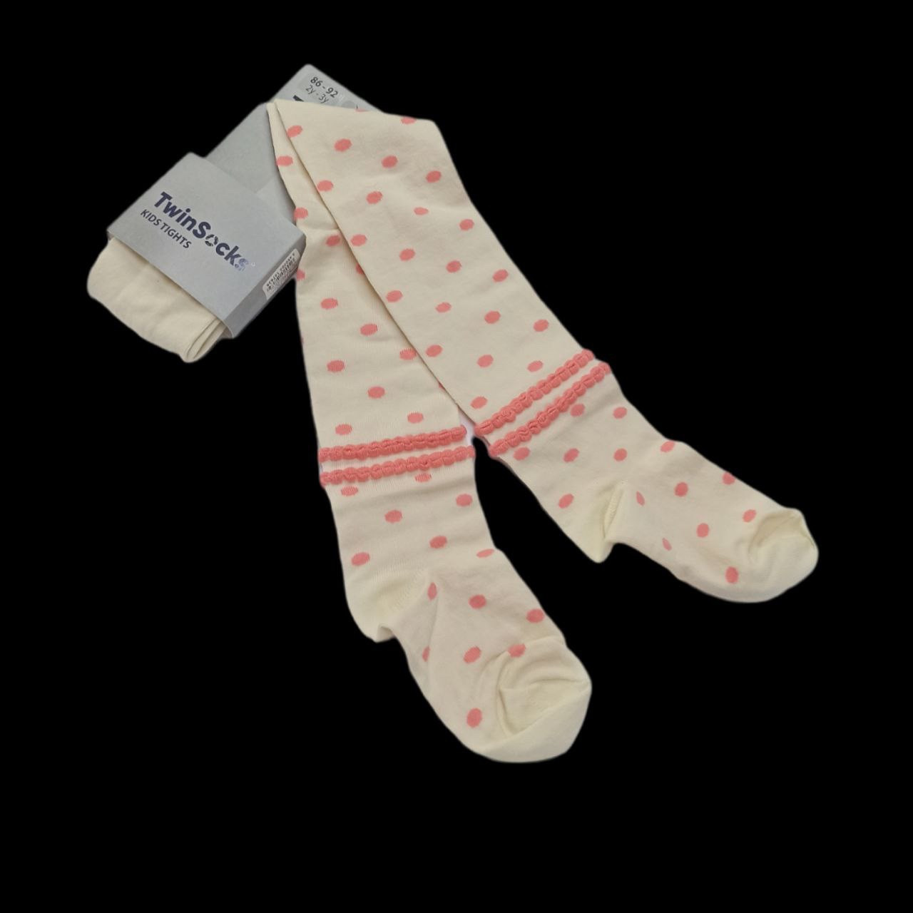 Колготи дитячі для дівчинки в горох TwinSocks