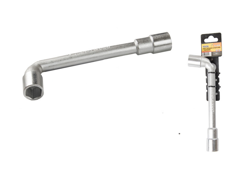 Ключ торцевий з отвором L-подібний MASTERTOOL 18 мм CRV 73-4018, фото 1