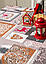 Новорічна лляна скатертина "Лапландія" 1.5 м х 1.1 м (кухонний стіл), фото 2