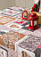 Новорічна лляна скатертина "Лапландія" 1.5 м х 1.1 м (кухонний стіл), фото 3