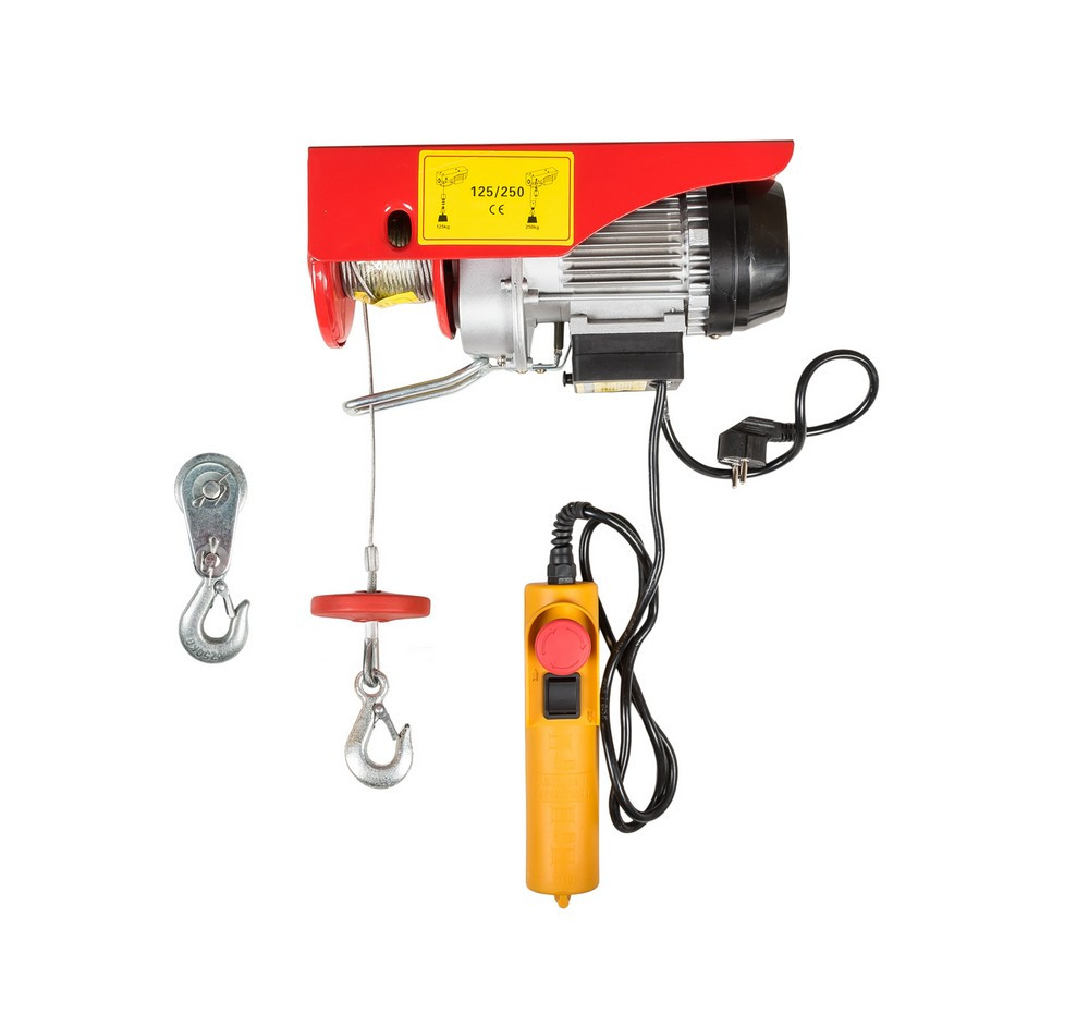 Таль електрична MASTERTOOL 125/250 кг 12 м 86-9025, фото 1