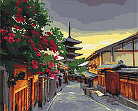 Картина по номерам Вечер в Киото Природа города 40х50см картины в цифрах Восточная тематика Brushme BS51546