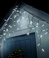 Гірлянда вулична Бахорма 150 LED+FLASH, 9 м*0,6 м, Білий каучук 3.3 мм, Білий колір