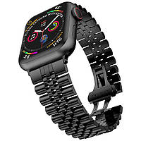 Ремешок для Apple Watch 41 металлический блочной ремешок для часов эпл вотч 41 черный X8U