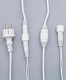 Гірлянда вулична БАХРОМА 100 LED, 5 м*0,7 м, білій каучук 3.3 мм, Білий колір, фото 5