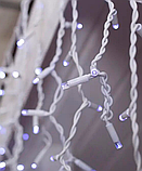 Гірлянда вулична БАХРОМА 100 LED, 5 м*0,7 м, білій каучук 3.3 мм, Білий колір, фото 3