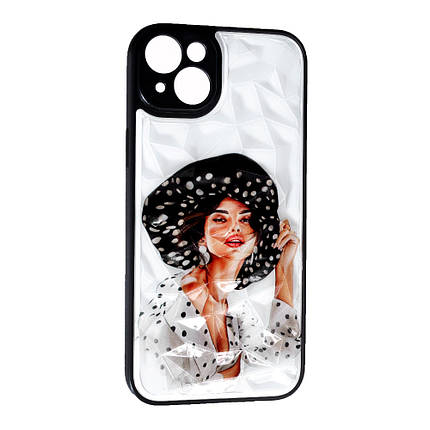 TPU чехол Prisma Ladies на iPhone 14 Plus (на айфон 14 плюс) Girl in a hat, фото 1