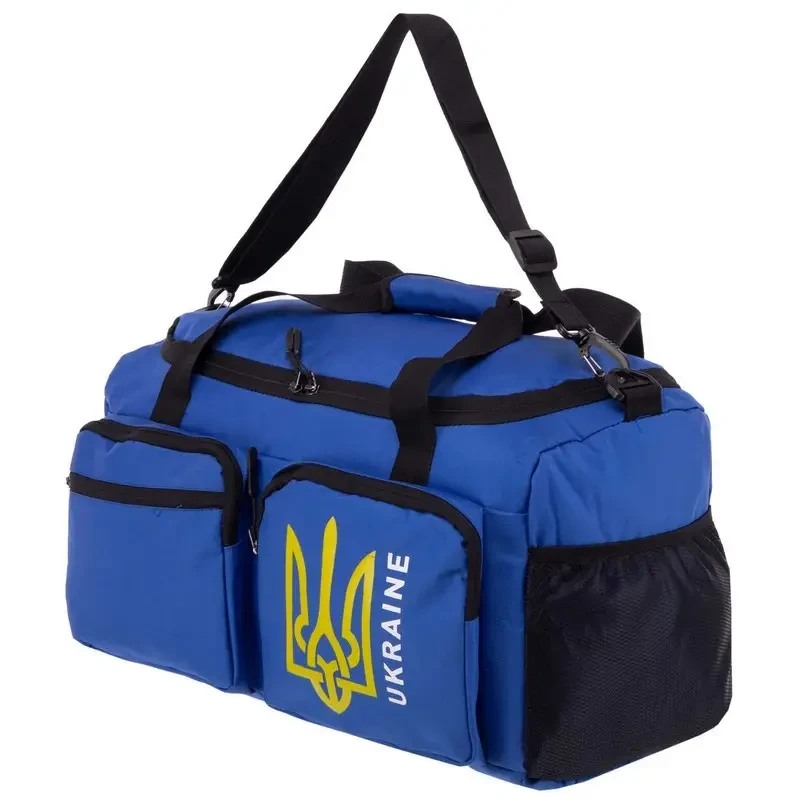 Сумка спортивна GA-0014 Ukraine Синя (50*28*25 см)
