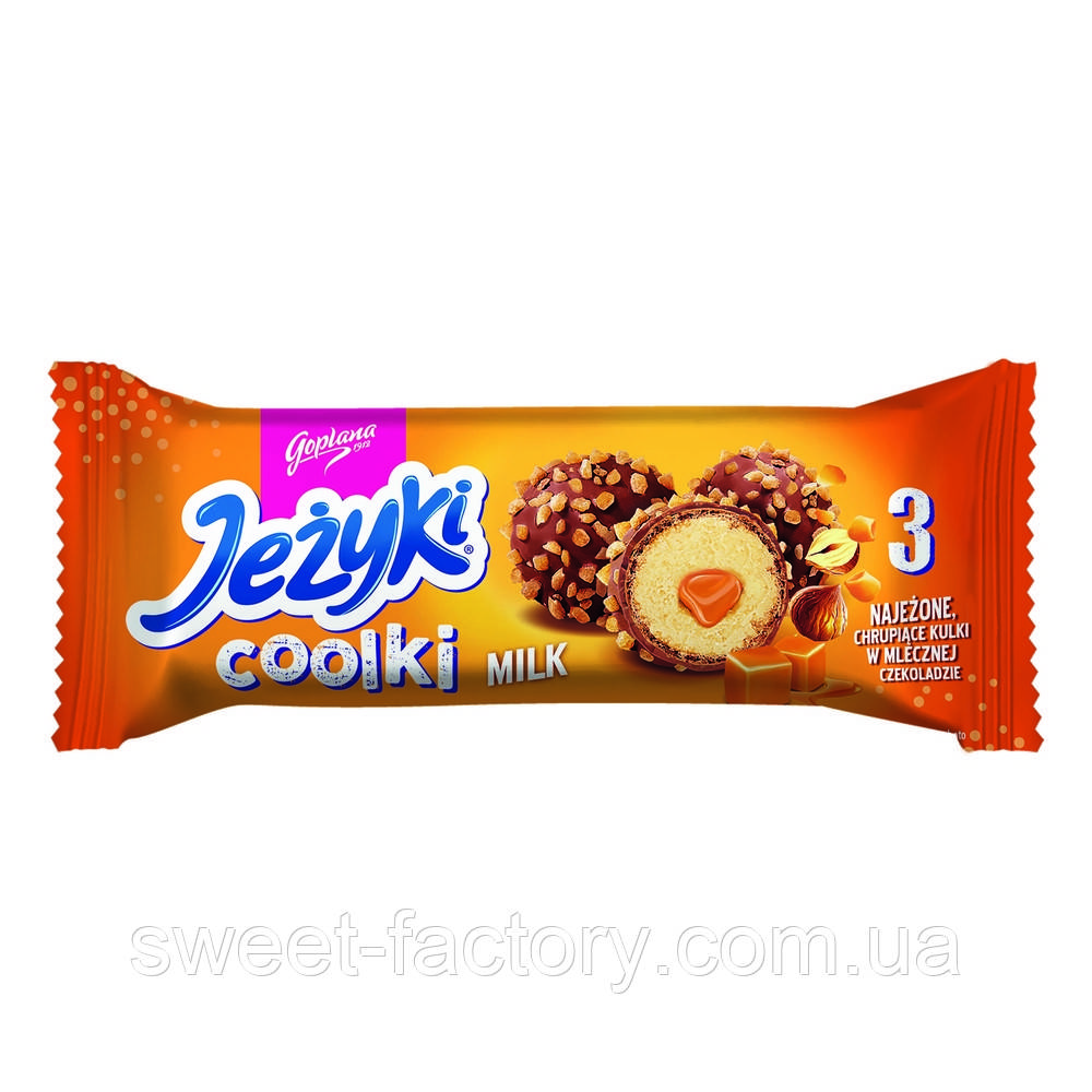 Вафельні цукерки Jezyki Coolki Milk 35g