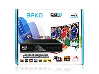 Цифровой эфирный приемник с экраном DVB-T2 IPTV/YouTube/WiFi/MP4/4K/1080 Beko BK-2020 40шт 9440