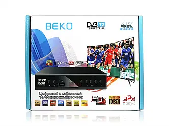 Цифровий ефірний приймач з екраном DVB-T2 IPTV/YouTube/WiFi/MP4/4K/1080 Beko BK-2020 40шт 9440