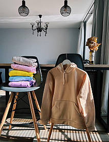 Худі + Худі трехнить на флісі бежевий