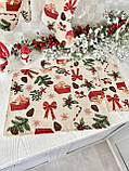 Серветка-підкладка Новорічна під тарілку, гобеленова Limaso, фото 4