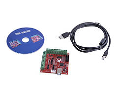 Інтерфейсна плата USB MACH3 на 4 осі (100 КГц) з кабелем і диском