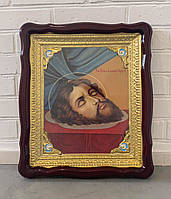 Храмова ікона Усікновення голови Івана Хрестителя в фігурній рамці, 42х48 см