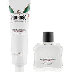 Набір для гоління Proraso Duo Pack Tube + Balm Sensitive