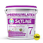 Фарба зносостійка шовковисто-матова Premiumlatex 7 Skyline 1,2 кг, фото 3