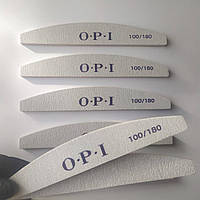 Пилка OPI для нігтів у формі півмісяця. Пилка ОПІ 100/180 гритів