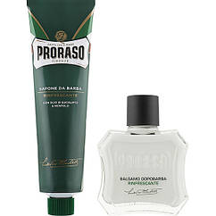 Набір для гоління Proraso Duo Pack Tube + Balm Refreshing