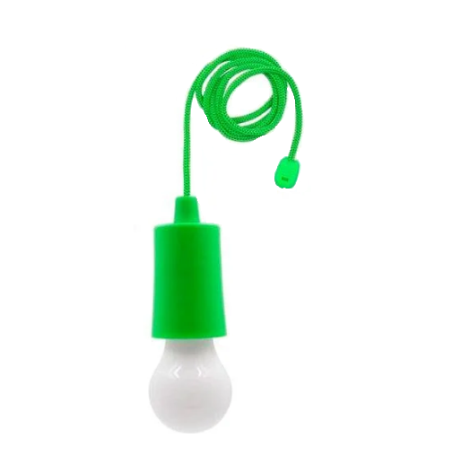 Ліхтар-лампа X-Balog BL 15418 світлодіодний на шнурку зелена, фото 1