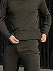Чоловіча термобілизна зимова тепла до -15 °C хакі  ⁇  Чоловічий термокомплект на флісі, фото 6