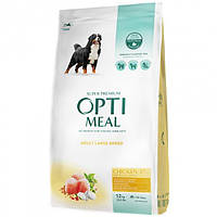 Optimeal (Оптимил) Dog Adult Maxi сухой корм для взрослых собак крупных пород с курицей 12 кг