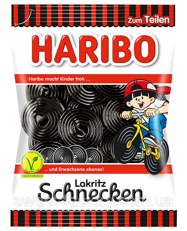 Лакрица Haribo Lakritz Schnecken 175g