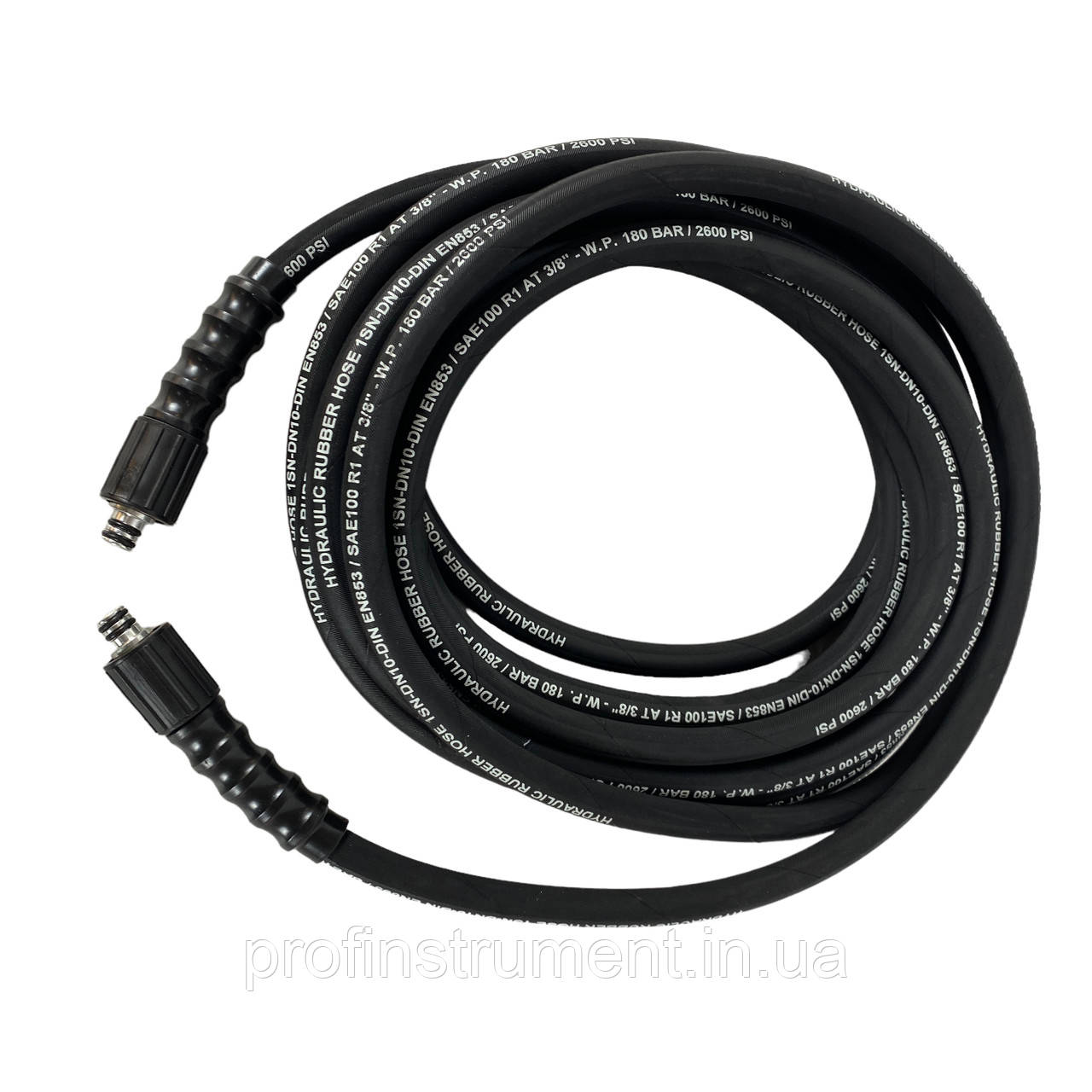 Шланг на мийку високого тиску (10 м, 180бар) Різьба 22 м 3/8 2600PSI