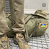 Рюкзак-сумка-баул вещевою армійський 90л хакі, фото 3