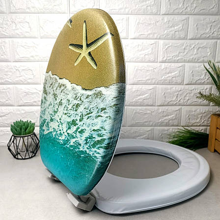 М'яке сидіння з кришкою для унітазу в асортименті Vanna LUX, фото 1