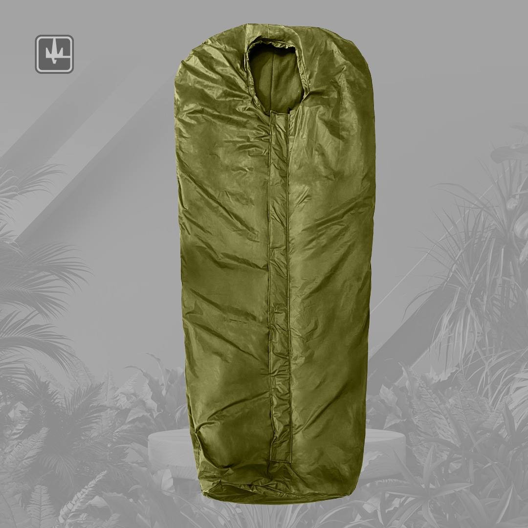 Зимовий Спальник Військовий -35° Спальний Мішок на Флісі ХХЛ Армійський Тактичний Теплий 210*100 ЗСУ Олива, фото 1