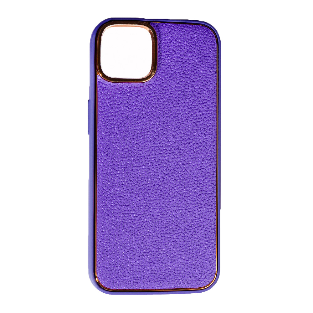 Накладка Leather New Apple iPhone 14 Plus, Violet, фото 1