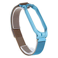 Ремешок Milanese Loop Gradient для Xiaomi Mi Band 5, Blue-Beige